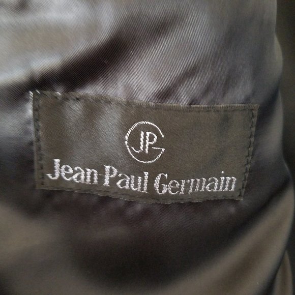 Jean Paul Germain Herringbone Pattern Suit Jacket 46L - Picture 3 of 11